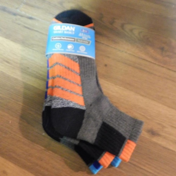 Gildan Smart Basics Youth 3 pr. Ankle Socks 3-9 - Picture 2 of 6